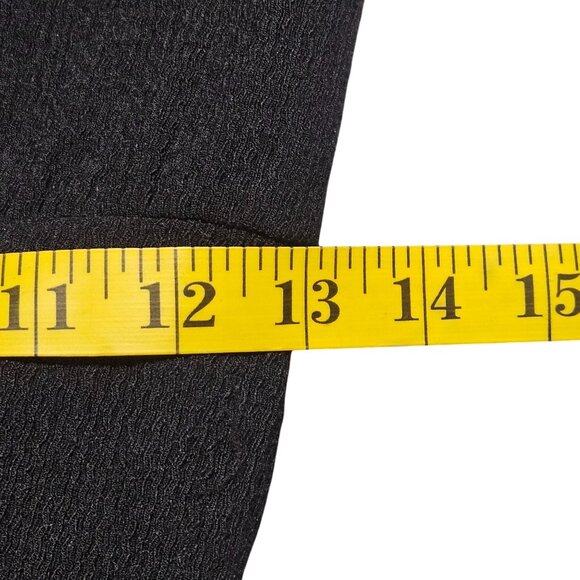 Anthropologie Black Textured Bell Sleeve Jumpsuit - Picture 11 of 14